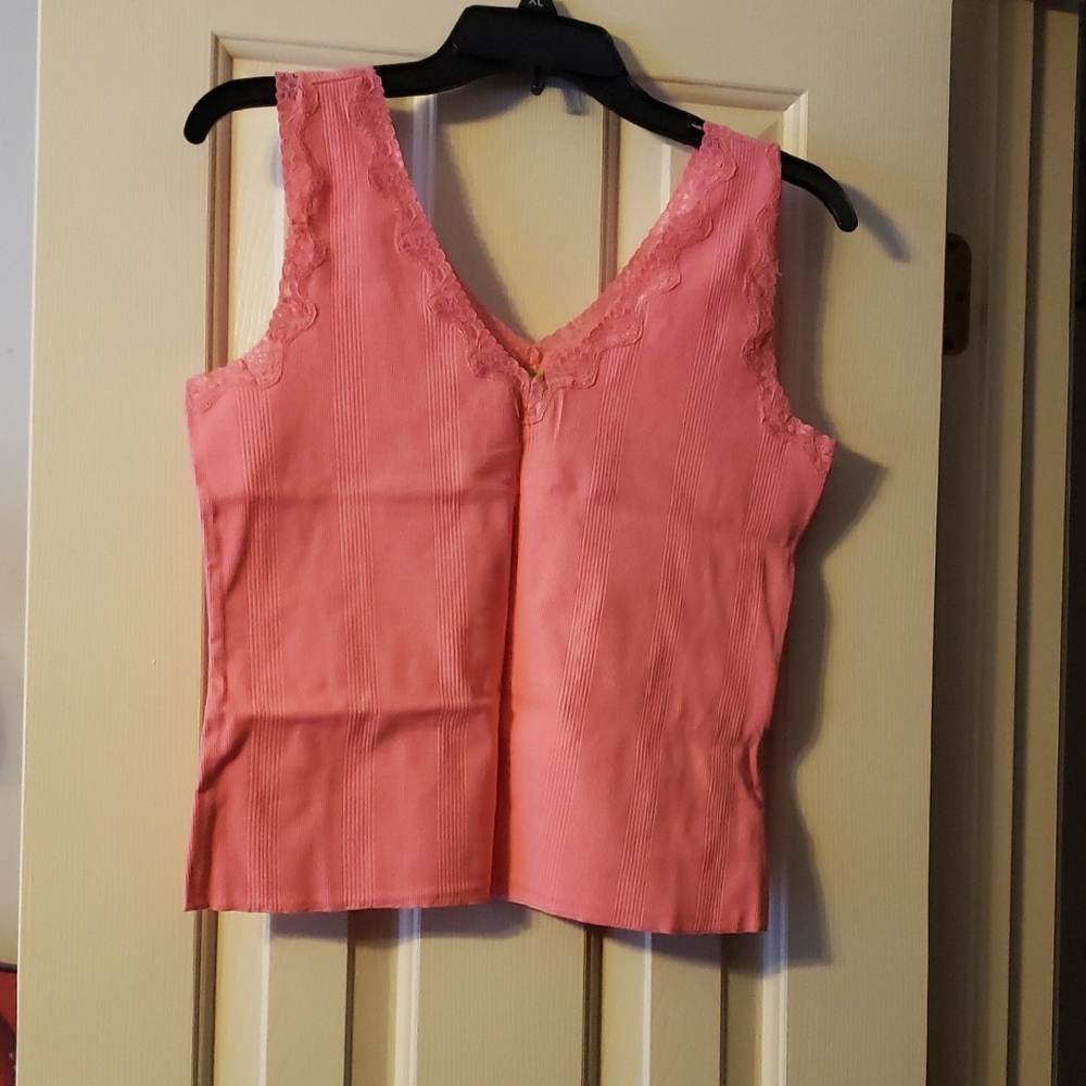 Sigrid Olsen Petite Peachy Pink Cami Size SP NWT